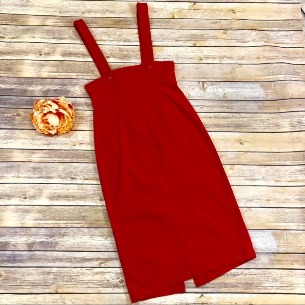 Tatyana NWT Red Pencil Vintage Look Jumper Skirt